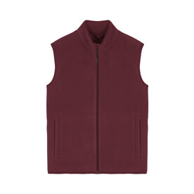 Stanley Quester - Herren ärmellose Fleece-Jacke - Burgundy - 3XL bedrucken, Art.-Nr. STJM240C2443X