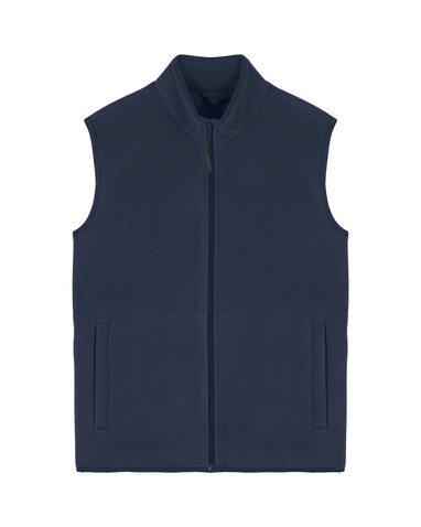 Stanley Quester - Die Herren-Fleeceweste - French Navy - XXL bedrucken, Art.-Nr. STJM240C7272X