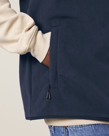 Stanley Quester - Die Herren-Fleeceweste - French Navy - XL bedrucken, Art.-Nr. STJM240C7271X