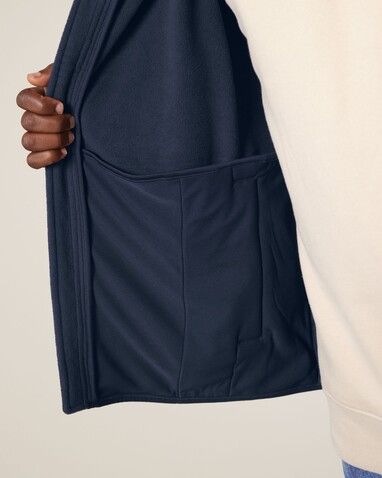 Stanley Quester - Die Herren-Fleeceweste - French Navy - M bedrucken, Art.-Nr. STJM240C7271M