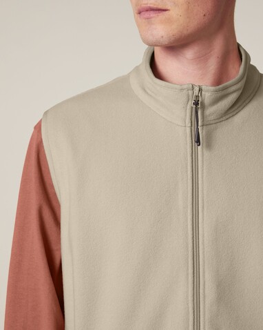 Stanley Quester - Die Herren-Fleeceweste - Desert Dust - XXL bedrucken, Art.-Nr. STJM240C0282X