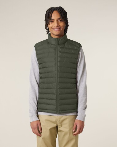 Stanley Climber - Herren-Steppweste - Khaki - 3XL bedrucken, Art.-Nr. STJM836C2233X