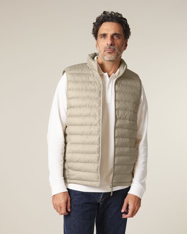 Stanley Climber - Herren-Steppweste - Desert Dust - L bedrucken, Art.-Nr. STJM836C0281L