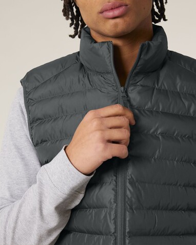 Stanley Climber - Herren-Steppweste - Anthracite - S bedrucken, Art.-Nr. STJM836C2531S