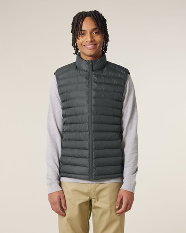 Stanley Climber - Herren-Steppweste - Anthracite - M bedrucken, Art.-Nr. STJM836C2531M