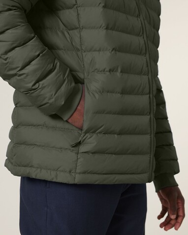 Stanley Voyager - Wattierte Herren Steppjacke - Khaki - M bedrucken, Art.-Nr. STJM837C2231M