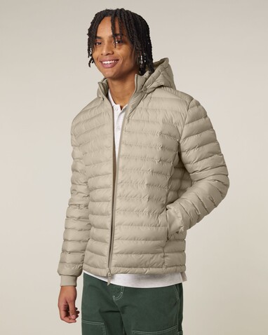 Stanley Voyager - Wattierte Herren Steppjacke - Desert Dust - L bedrucken, Art.-Nr. STJM837C0281L