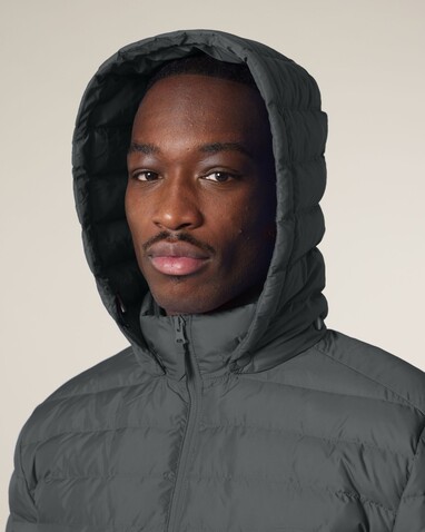 Stanley Voyager - Wattierte Herren Steppjacke - Anthracite - L bedrucken, Art.-Nr. STJM837C2531L