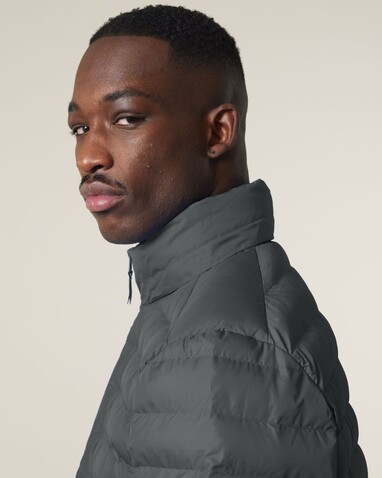Stanley Voyager - Wattierte Herren Steppjacke - Anthracite - L bedrucken, Art.-Nr. STJM837C2531L