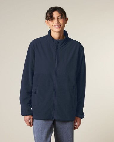 Trekker - Unisex-Fleece-Jacke - French Navy - 3XL bedrucken, Art.-Nr. STJU242C7273X