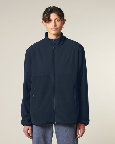 Trekker - Unisex-Fleece-Jacke - French Navy - 3XL bedrucken, Art.-Nr. STJU242C7273X