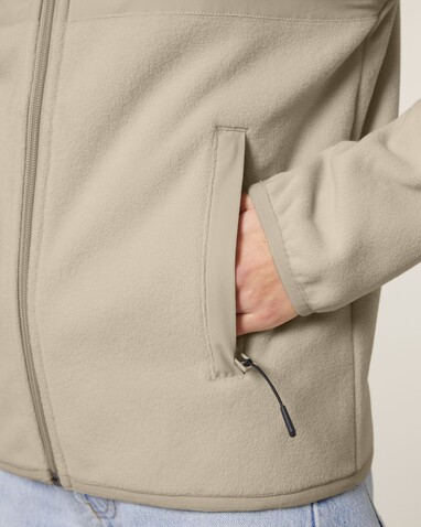 Trekker - Die Unisex-Fleecejacke - Desert Dust - M bedrucken, Art.-Nr. STJU242C0281M