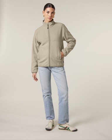 Trekker - Die Unisex-Fleecejacke - Desert Dust - S bedrucken, Art.-Nr. STJU242C0281S