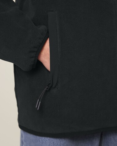 Trekker - Die Unisex-Fleecejacke - Black - M bedrucken, Art.-Nr. STJU242C0021M