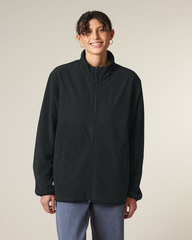 Trekker - Die Unisex-Fleecejacke - Black - L bedrucken, Art.-Nr. STJU242C0021L