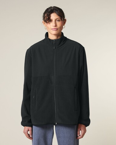 Trekker - Die Unisex-Fleecejacke - Black - XS bedrucken, Art.-Nr. STJU242C002XS