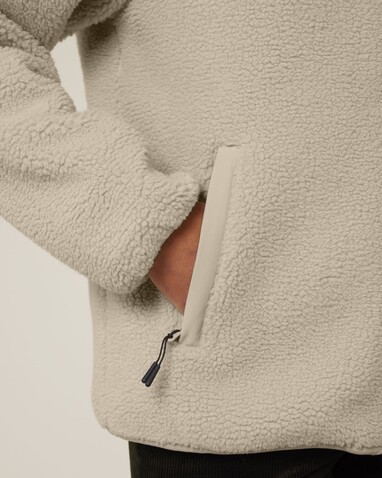Brooker - Die Relaxed Unisex-Sherpajacke - Desert Dust - XL bedrucken, Art.-Nr. STJU248C0281X