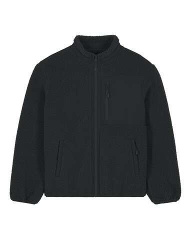 Brooker - Die Relaxed Unisex-Sherpajacke - Black - XXL bedrucken, Art.-Nr. STJU248C0022X