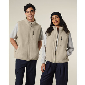 Liner - Unisex-ärmellose Sherpa-Jacke - Desert Dust - 3XL bedrucken, Art.-Nr. STJU249C0283X