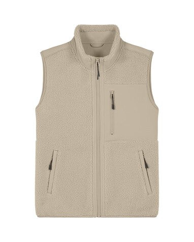 Liner - Die Unisex-Sherpaweste - Desert Dust - M bedrucken, Art.-Nr. STJU249C0281M