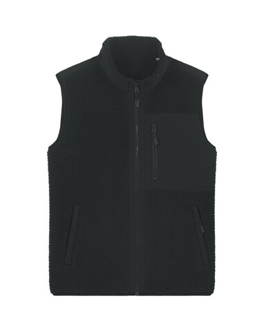 Liner - Die Unisex-Sherpaweste - Black - S bedrucken, Art.-Nr. STJU249C0021S