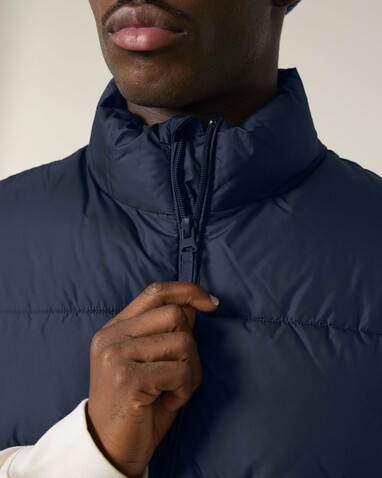 Puffer Gilet - Die Unisex-Steppweste - French Navy - XXL bedrucken, Art.-Nr. STJU250C7272X