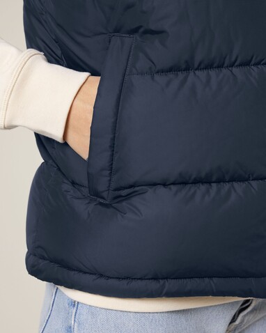 Puffer Gilet - Die Unisex-Steppweste - French Navy - XL bedrucken, Art.-Nr. STJU250C7271X