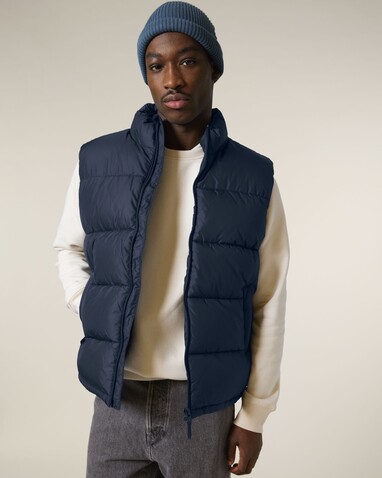 Puffer Gilet - Die Unisex-Steppweste - French Navy - XL bedrucken, Art.-Nr. STJU250C7271X