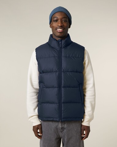 Puffer Gilet - Die Unisex-Steppweste - French Navy - XL bedrucken, Art.-Nr. STJU250C7271X