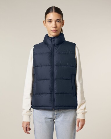 Puffer Gilet - Die Unisex-Steppweste - French Navy - XL bedrucken, Art.-Nr. STJU250C7271X