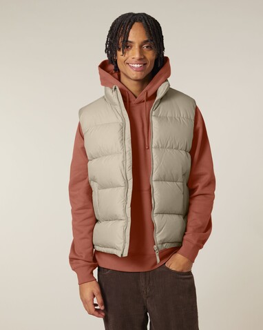 Puffer Gilet - Die Unisex-Steppweste - Desert Dust - XXS bedrucken, Art.-Nr. STJU250C0282S
