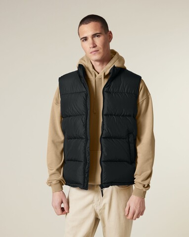 Puffer Gilet - Die Unisex-Steppweste - Black - L bedrucken, Art.-Nr. STJU250C0021L