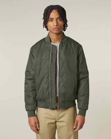 Bomber 2.0 - Die Unisex-Bomberjacke - Khaki - XS bedrucken, Art.-Nr. STJU251C223XS