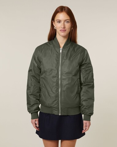Bomber 2.0 - Die Unisex-Bomberjacke - Khaki - XS bedrucken, Art.-Nr. STJU251C223XS