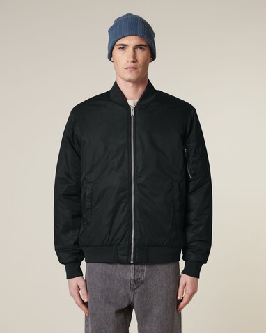 Bomber 2.0 - Die Unisex-Bomberjacke - Black - M bedrucken, Art.-Nr. STJU251C0021M