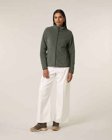 Stella Guider - Die Damen-Fleecejacke - Khaki - M bedrucken, Art.-Nr. STJW239C2231M