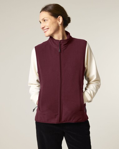Stella Quester - Die Damen-Fleeceweste - Burgundy - L bedrucken, Art.-Nr. STJW241C2441L Stella Quester - Die Damen-Fleeceweste - Burgundy - L bedrucken, Art.-Nr. STJW241C2441L