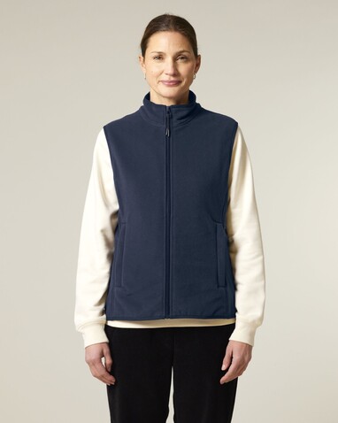 Stella Quester - Die Damen-Fleeceweste - French Navy - XXL bedrucken, Art.-Nr. STJW241C7272X