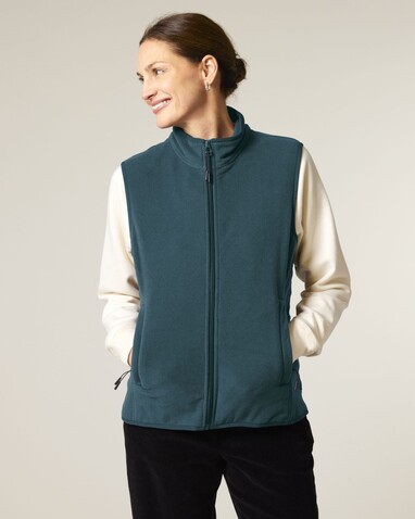 Stella Quester - Damen ärmellose Fleece-Jacke bedrucken, Art.-Nr. STJW241