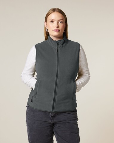 Stella Quester - Die Damen-Fleeceweste - Anthracite - L bedrucken, Art.-Nr. STJW241C2531L Stella Quester - Die Damen-Fleeceweste - Anthracite - L bedrucken, Art.-Nr. STJW241C2531L