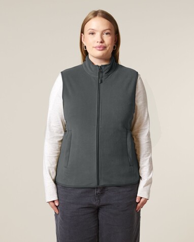 Stella Quester - Die Damen-Fleeceweste - Anthracite - S bedrucken, Art.-Nr. STJW241C2531S