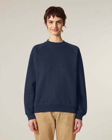 Knoxer - Das Relaxed Raglan-Rundhals-Unisex-Sweatshirt - French Navy - 3XL bedrucken, Art.-Nr. STSU201C7273X