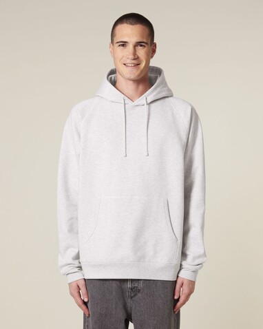 Striker - Der Relaxed Raglan-Unisex-Hoodie - Cool Heather Grey - XXL bedrucken, Art.-Nr. STSU202C1462X