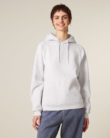 Striker - Der Relaxed Raglan-Unisex-Hoodie - Cool Heather Grey - XL bedrucken, Art.-Nr. STSU202C1461X