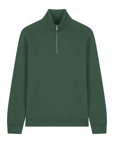 Trucker 2.0 - Das Unisex-Sweatshirt mit kurzem Reißverschluss - Bottle Green - XXS bedrucken, Art.-Nr. STSU204C2242S Trucker 2.0 - Das Unisex-Sweatshirt mit kurzem Reißverschluss - Bottle Green - XXS bedrucken, Art.-Nr. STSU204C2242S
