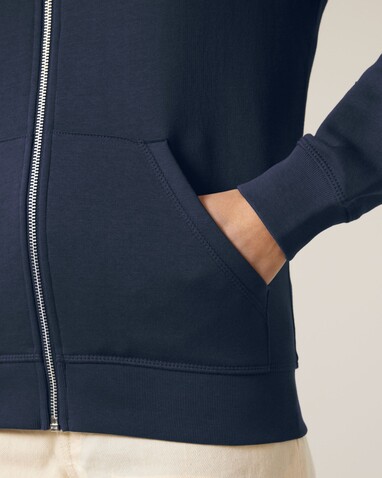 Mixer - Der Unisex-Zip-Hoodie - French Navy - XXL bedrucken, Art.-Nr. STSU205C7272X