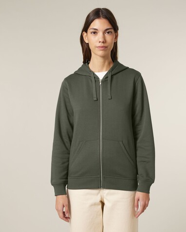 Mixer - Der Unisex-Zip-Hoodie - Khaki - XS bedrucken, Art.-Nr. STSU205C223XS