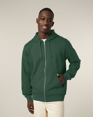 Mixer - Der Unisex-Zip-Hoodie - Bottle Green - M bedrucken, Art.-Nr. STSU205C2241M