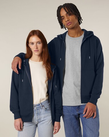 Connector 2.0 - Der Unisex-Zip-Hoodie aus French Terry - French Navy - S bedrucken, Art.-Nr. STSU207C7271S Connector 2.0 - Der Unisex-Zip-Hoodie aus French Terry - French Navy - S bedrucken, Art.-Nr. STSU207C7271S