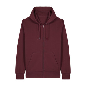 Connector 2.0 - Der Unisex-Zip-Hoodie aus French Terry - Burgundy - 3XL bedrucken, Art.-Nr. STSU207C2443X